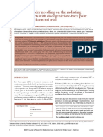 The Effect of Dry Needling On The Radiating Pain in Subjects With Discogenic Low Back Pain: A Randomized Control Trial