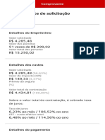 Comprovante de Solicitação: R$ 4.285,48 51 Vezes de R$ 299,02 R$ 15.250,02