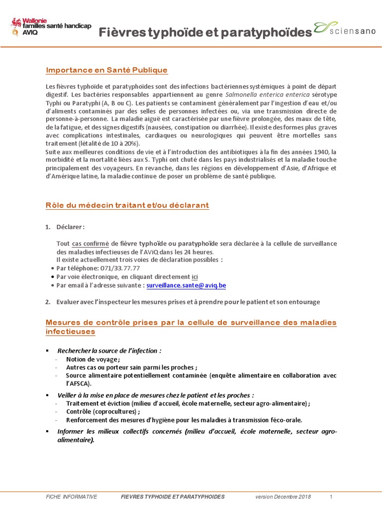 Fièvre Typhoide | PDF