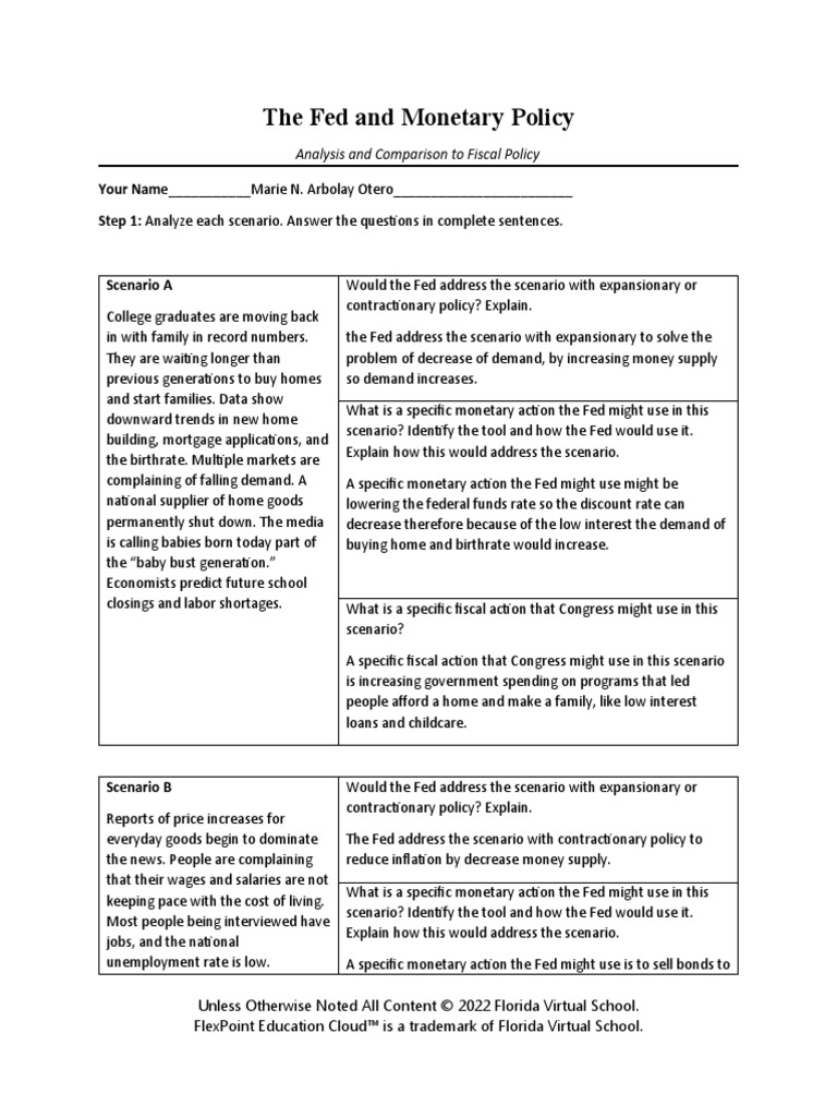 03.05 The Fed And Monetary Policy