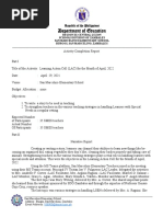 Accomplishment Report On The Tree Planting Activity | PDF | Outdoor ...