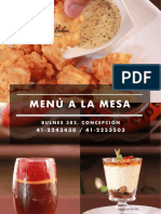 Menú A La Mesa - Restorán Faro Belén