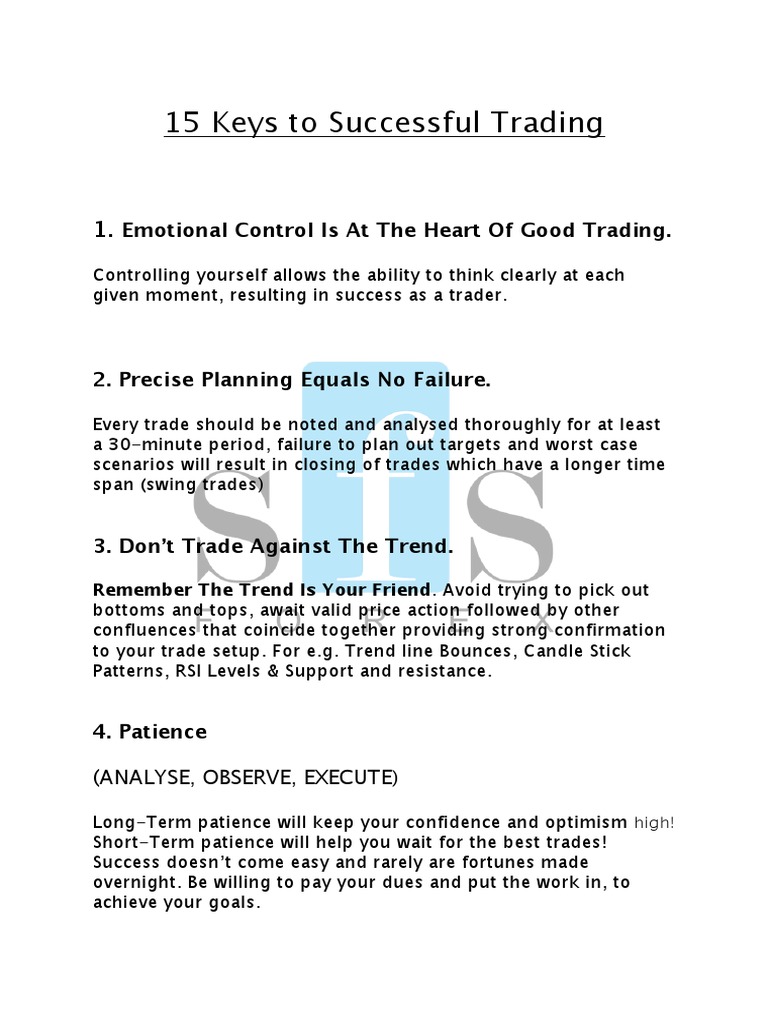 15 Essential Trading Tips for Success | PDF | Business | Economies