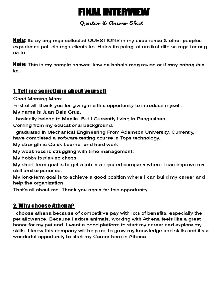 Job Interview Prep Guide | PDF