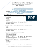 Financial Markets and Institutions 11th Edition Jeff Madura Test Bank 1