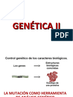 Conf. 9-10 Control Genético de Los Caracteres (2da Parte- Metab. y Organ.) Curso 2016-2017