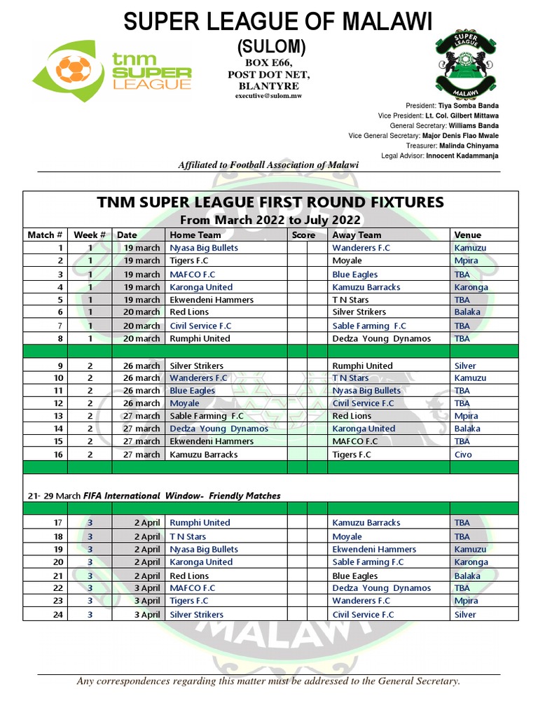 SUPER LEAGUE SCHEDULE 2022 intelligence overview