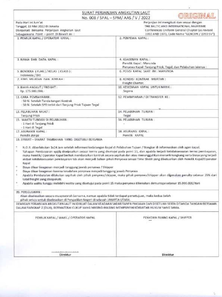 Contoh SPAL | PDF
