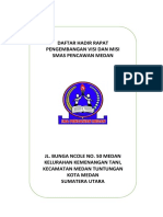 23.2 Daftar Hadir Rapat Pengembangan Visi Misi