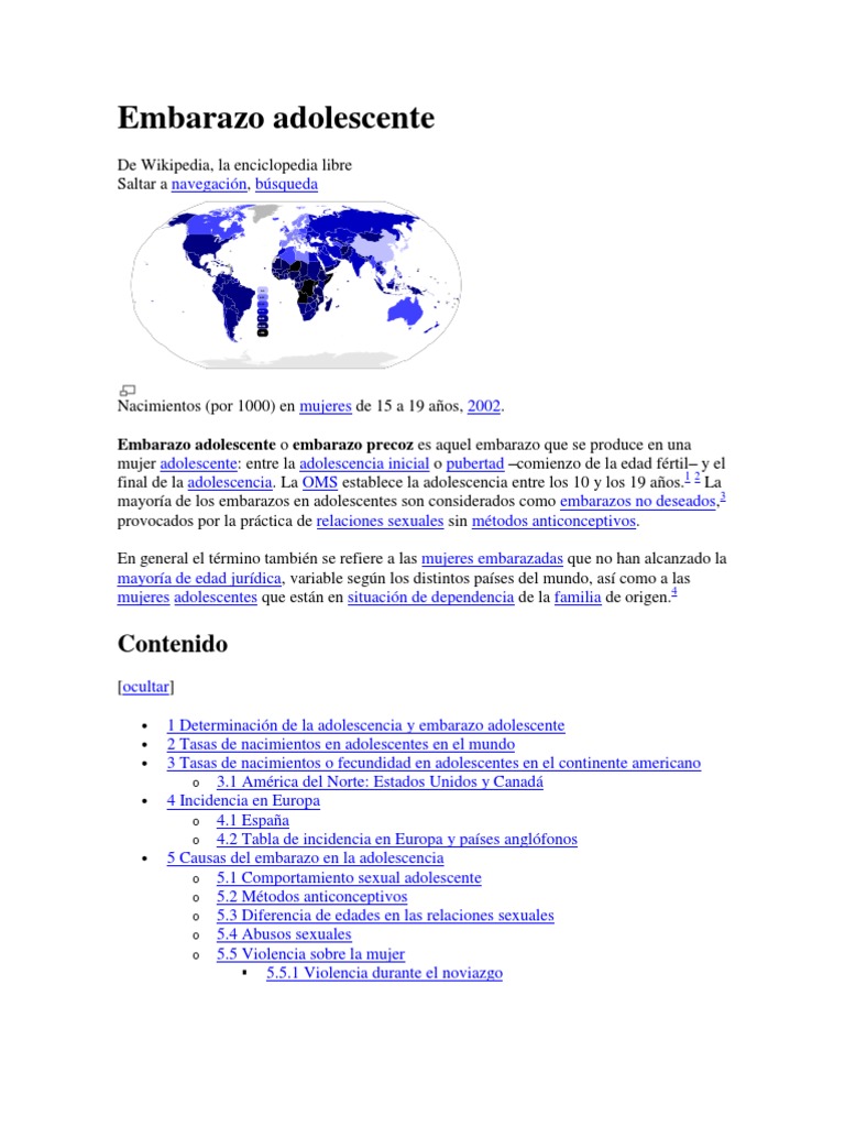 Embarazo Adolescente