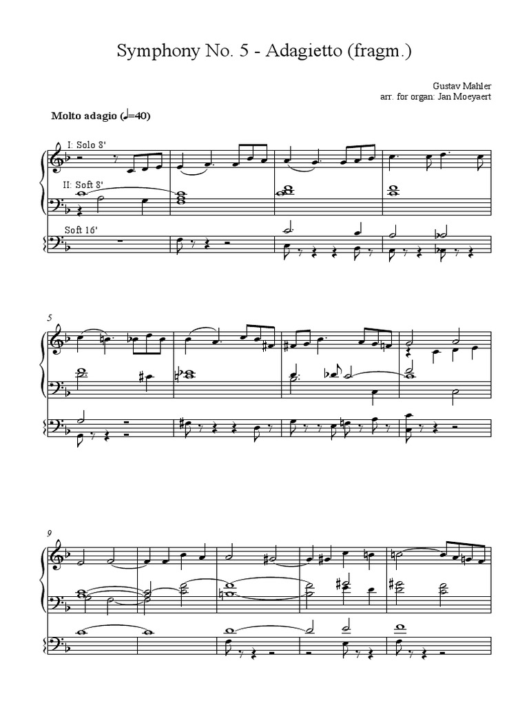 sinfonia 5 mahler adagietto