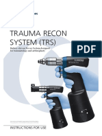 Trauma Recon System (TRS) : Instructions For Use