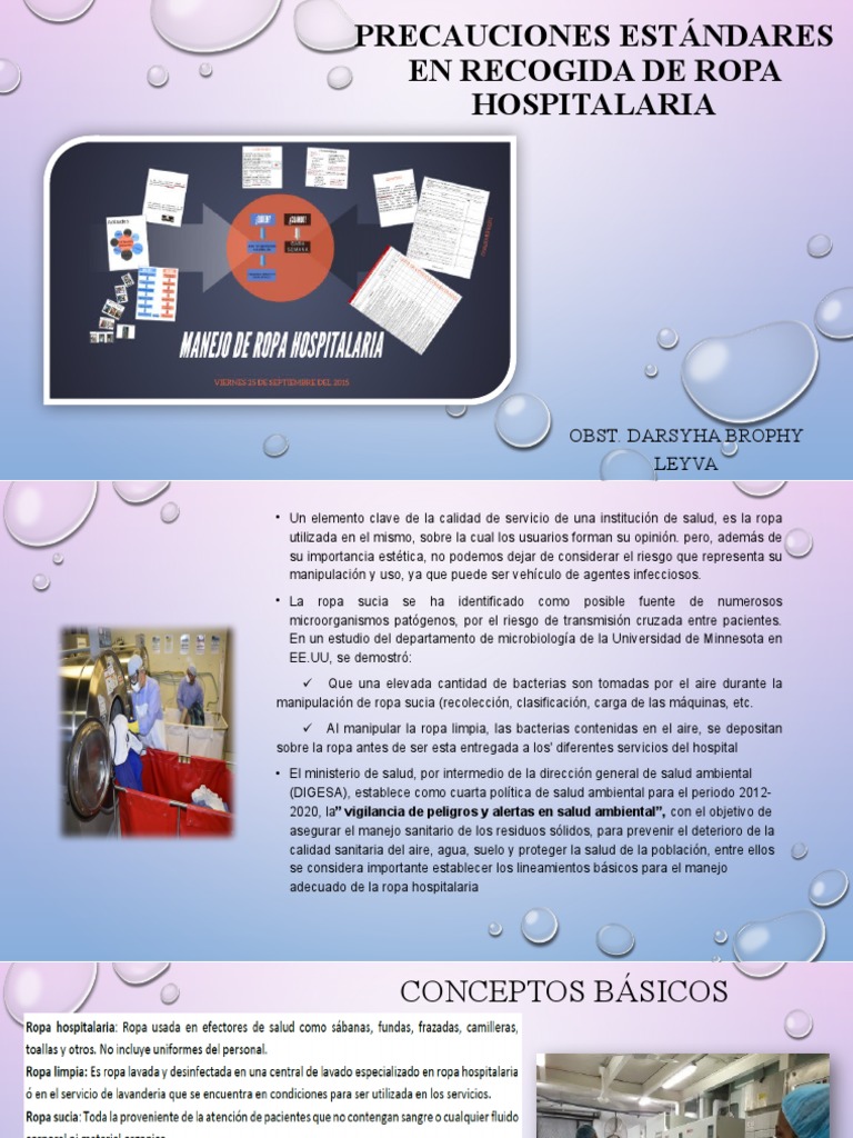 Manejo Seguro de Ropa Hospitalaria | PDF | Patógeno | Infección