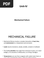 Unit-IV: Mechanical Failure