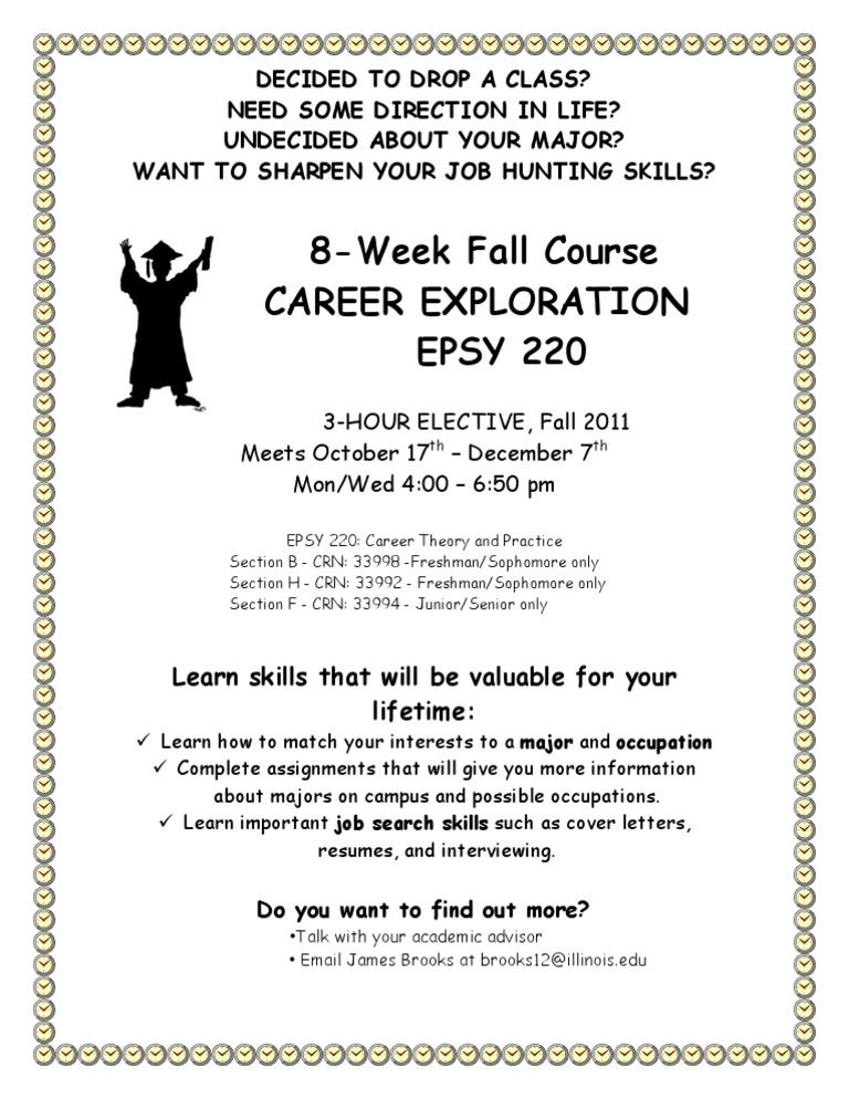 Career Exploration Course EPSY 220 | PDF