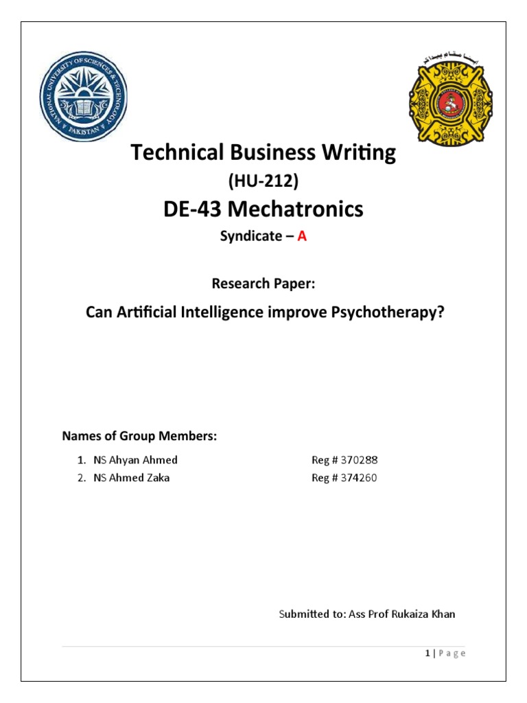 ARTIFICIAL INTELLIGENCE PSYCHOTHERAPY intelligence overview