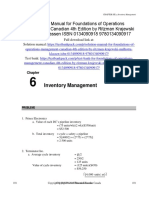 Foundations of Operations Management Canadian 4th Edition Ritzman Solutions Manual 1