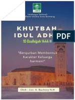 Khutbah Idul Adha 1444 H - Berqurban Membentuk Karakter Keluarga Harmoni