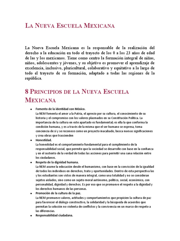 04 La Nueva Escuela Mexicana Pdf