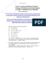 Functions Modeling Change A Preparation For Calculus 5th Edition Connally Test Bank 1