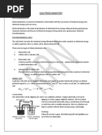 Electrochemistry Notes