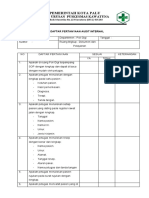 CONTOH CEKLIS AUDIT INTERNAL