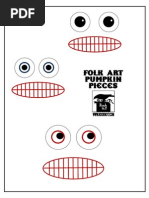 Folk Art Pumpkin Pieces