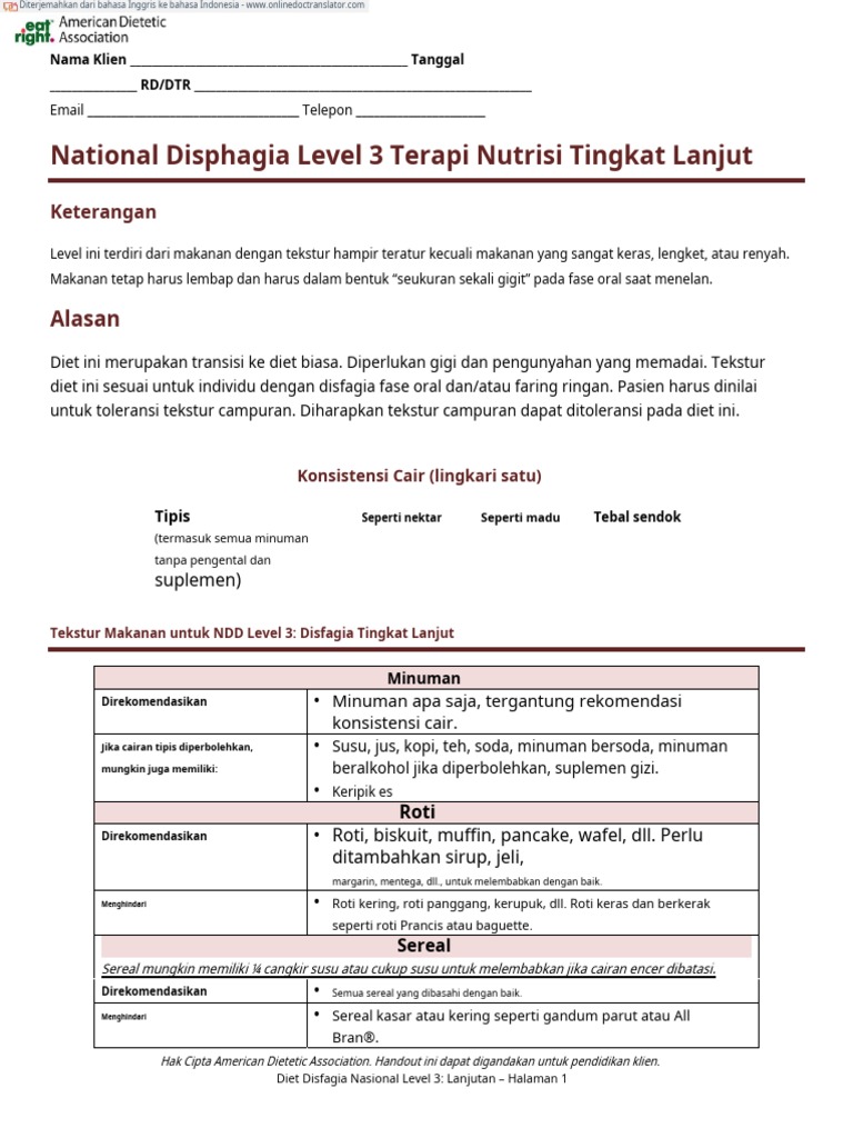 NDD Level 3 Advanced Nutrition Therapy - En.id | PDF