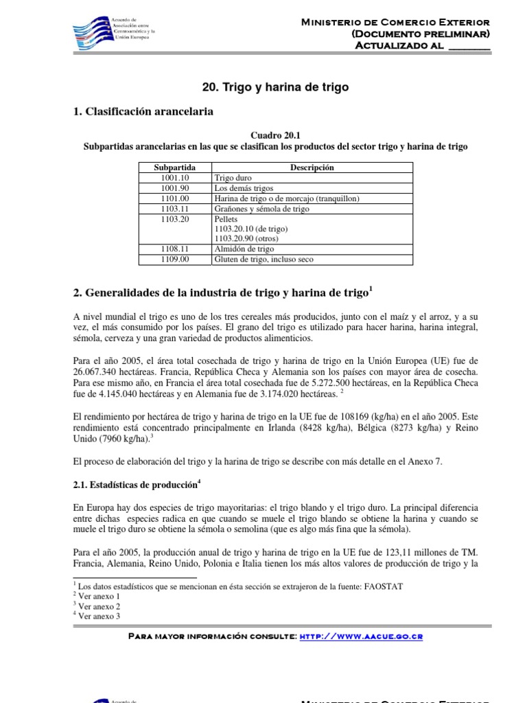 Mercado de Trigo y Harina en la UE | PDF | Trigo | Alimentos