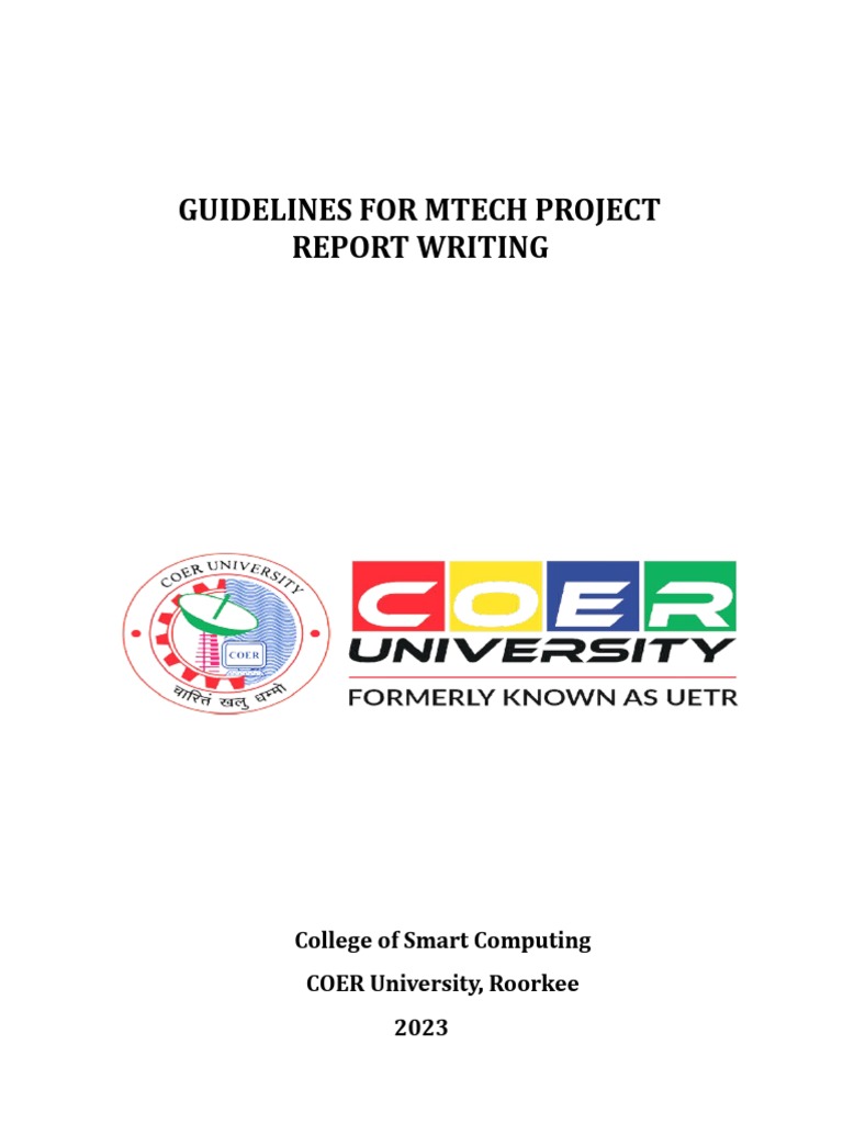 Guideline for project writing pdf acronym table of contents
