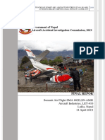 Government of Nepal Aircraft Accident Investigation Commission, 2019