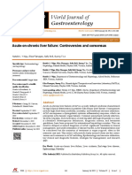 Acute-On-Chronic Liver Failure - Controversies and Consensus
