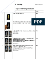 Runija B2B Trading Jeelo Super HD Tempered List: No. Product Detail Price 1