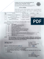 Document Verification For B.E. 1st Year Admissions 2023-24