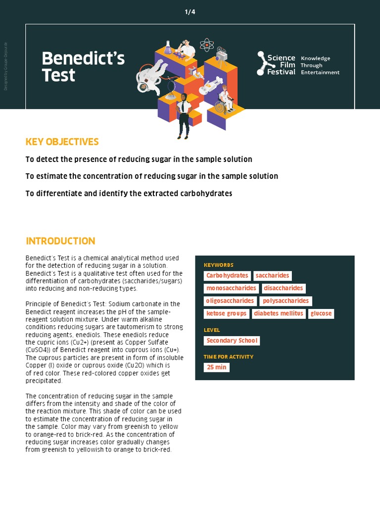 Sff 2022 Activity Benedicts Test | PDF | Chemistry | Chemical Substances