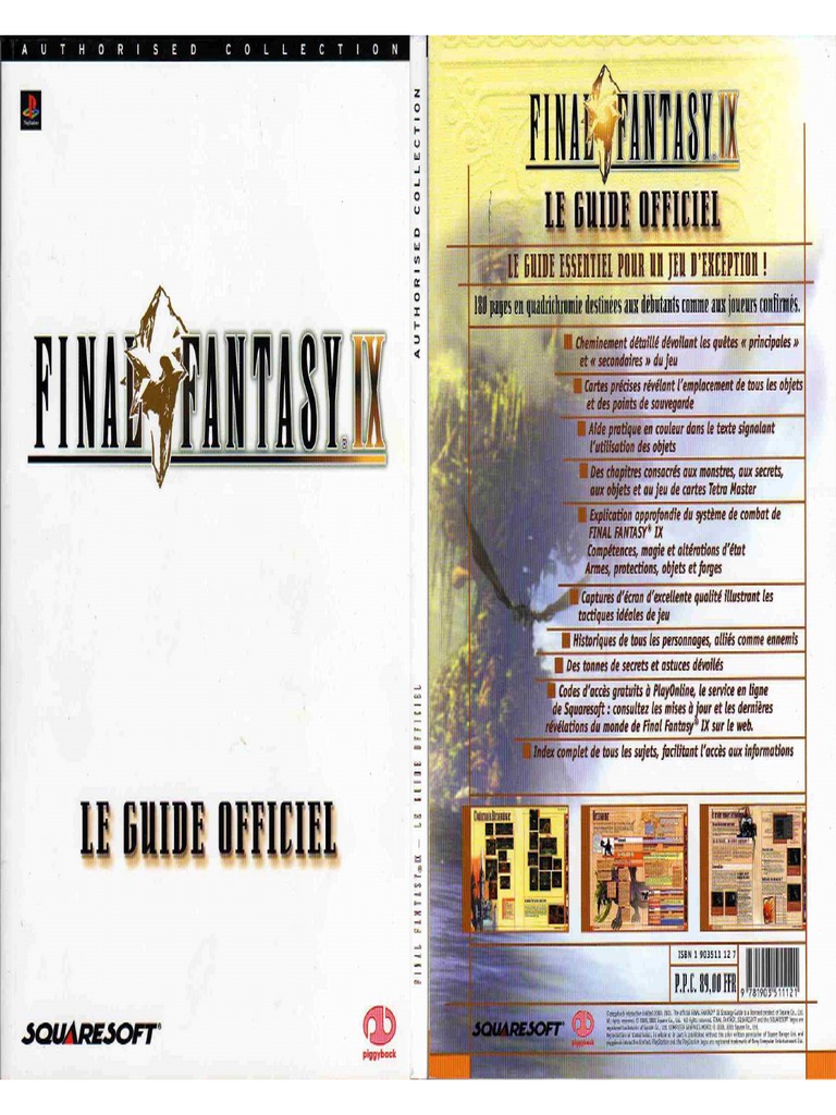 RARE RPG PLAYSTATION Ps1 Game Final Fantasy Ix 9 Complete W Manual