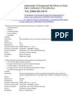 Fundamentals of Management 8th Edition Ricky Griffin Test Bank 1