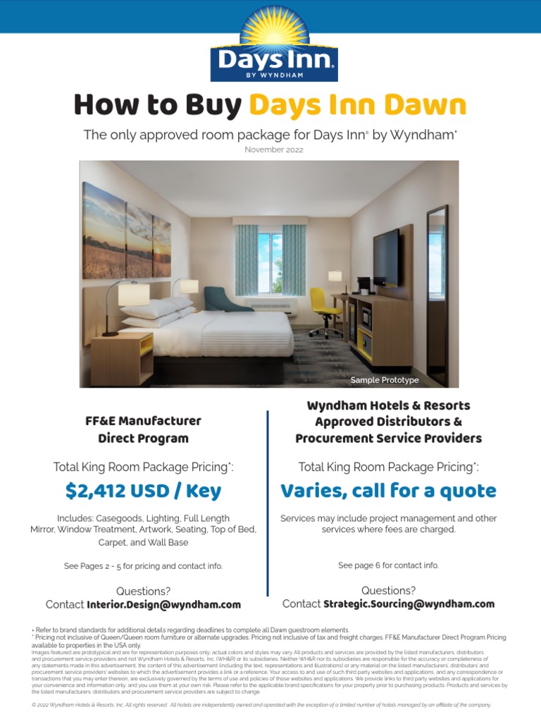 Days Inn Case Goods Furniture | PDF