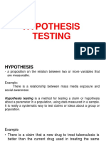 Hypothesis Testing 1