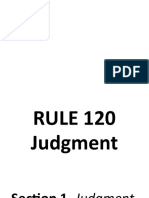 Rule 120 Judgment