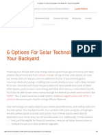 6 Options For Solar Technology in Your Backyard - Solaris Renewables