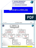 Alternatifler: Enm 211 Mühendislik Ekonomisi