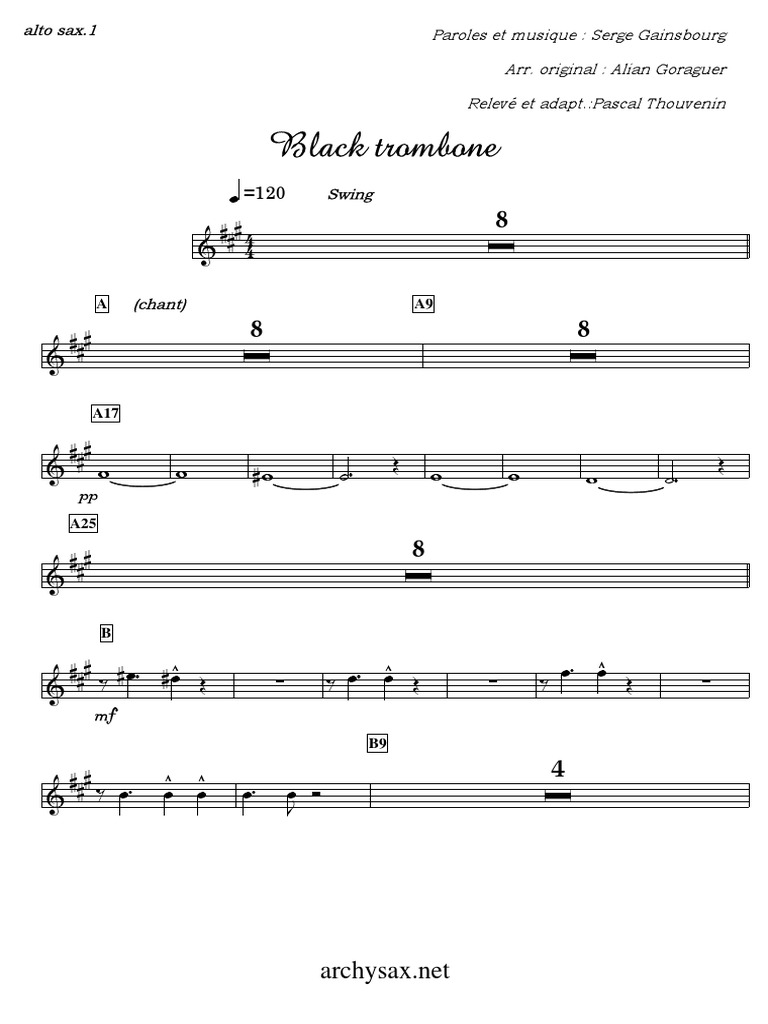 Black Trombone Alto Sax.1 PDF