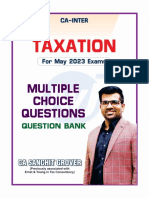 Income Tax MCQ Question Bank May 2023 (130 Pages)