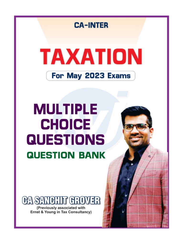 CA Inter Taxation MCQs for May 2023 | PDF | Capital Gains Tax | Taxes