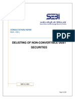 Sebi Consultation Paper
