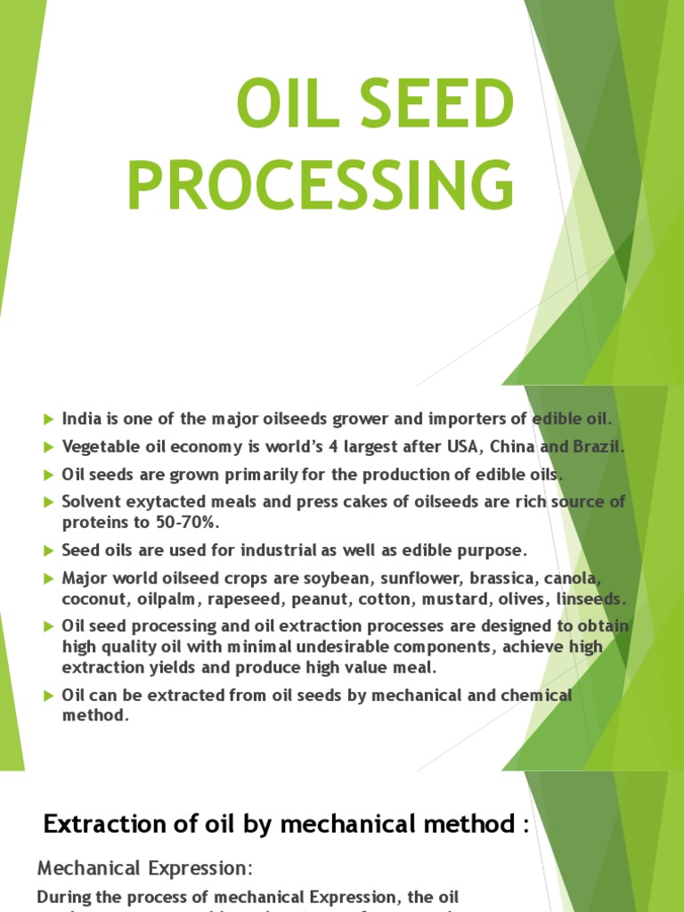 Oil seed processing pdf