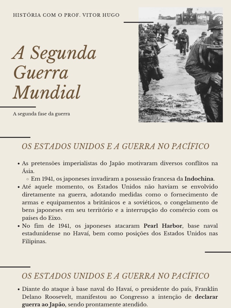 21 - A Segunda Guerra Mundial - Aula 2 | PDF