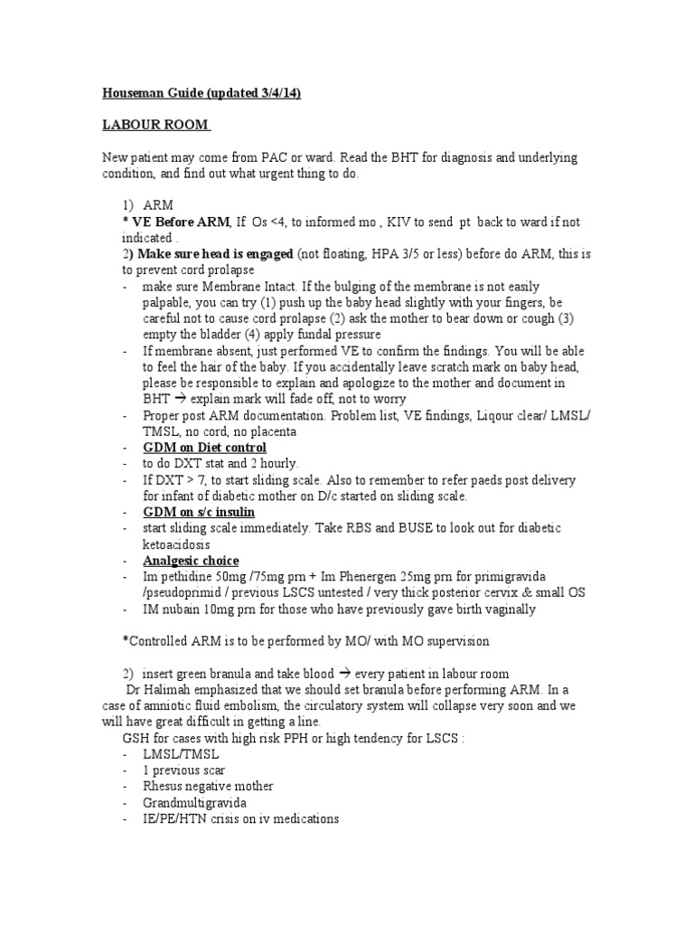 Labour Room Management Pdf: Labor Room Management Protocol – IAPQ