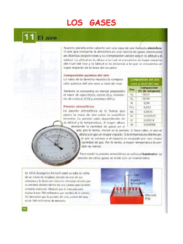Propiedades y Leyes de los Gases | PDF | Gases | Mole (Unidad)